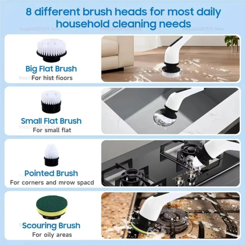 Cordless Spin Scrubber 9-in-1