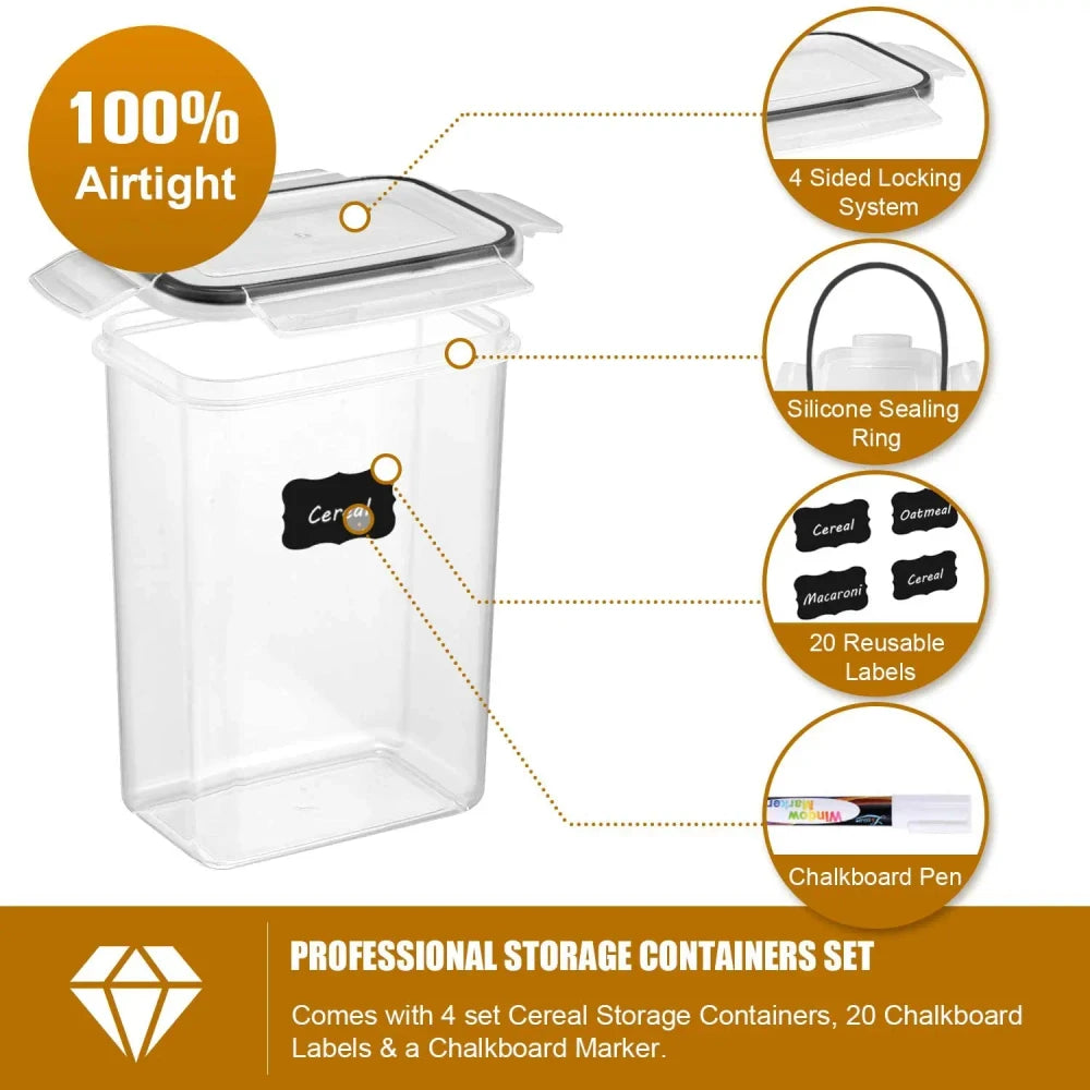 7 Piece Airtight Food Containers