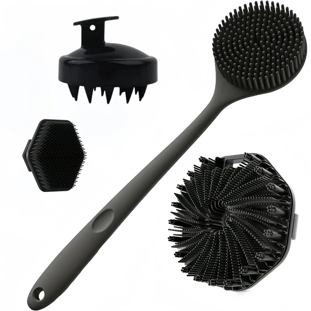 Silicone Bath Brush Set